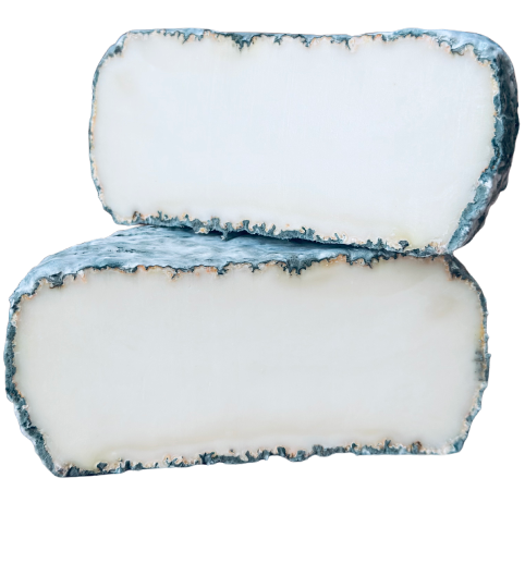 fromage coupé en deux